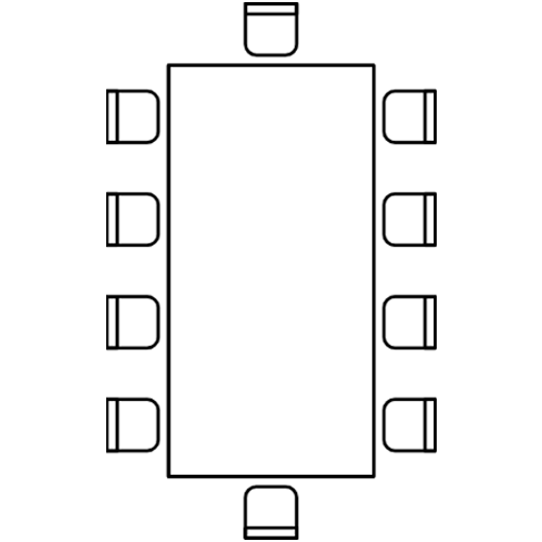 Block-Stuhl- und Tischanordnung